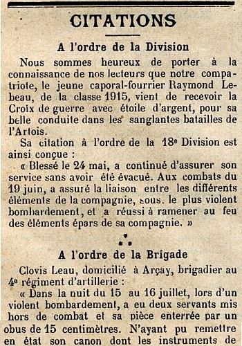Journal de Loudun 12 Décembre 1915